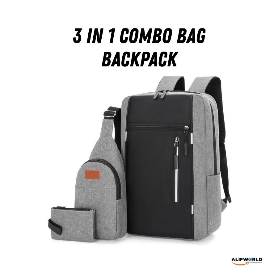 3 in 1 Premium Durable Backpack Set for Daily Use