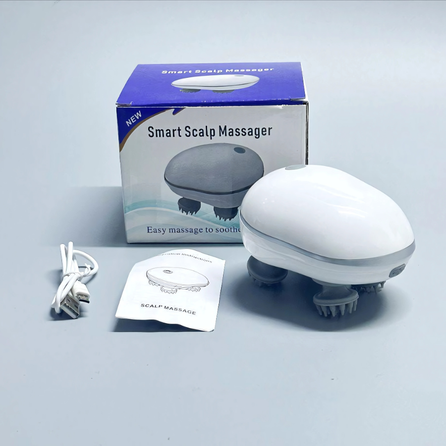 Smart Scalp Massager – Rechargeable Stress Relief Head Massager