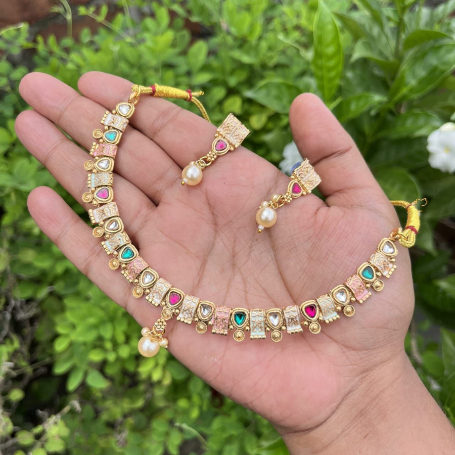 Premium Stylish Stone Necklace Set for Women